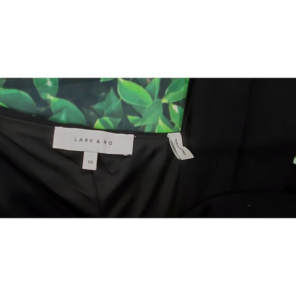 NEW Lark & RO Asymmetrical Black Dress - Size 10 - Picture 4 of 4